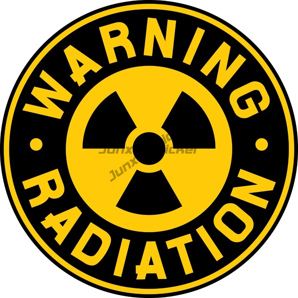 Warning Radiation Sticker Weatherproof Bumper Vinyl Decal Decoration Decal Graphic Pvc Boat Accessories