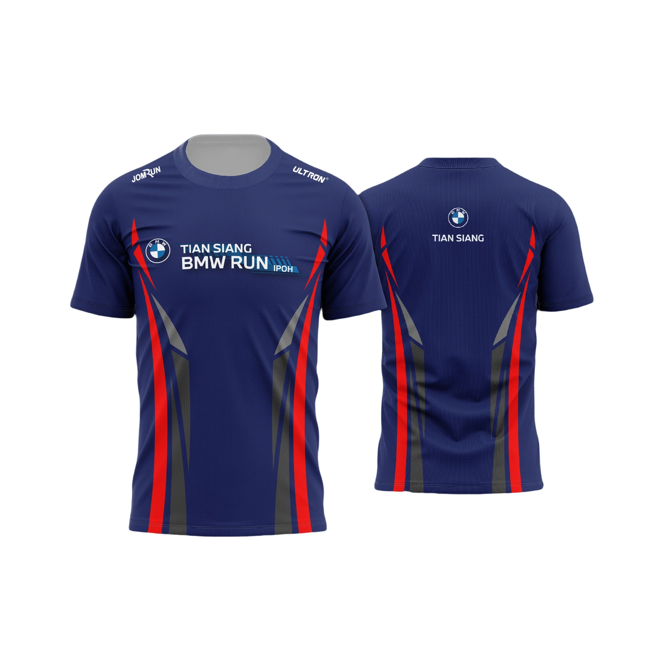 

Летняя футболка BMW Marathon Event, мужская футболка, модная футболка с принтом BMW, впитывающая пот, дышащая