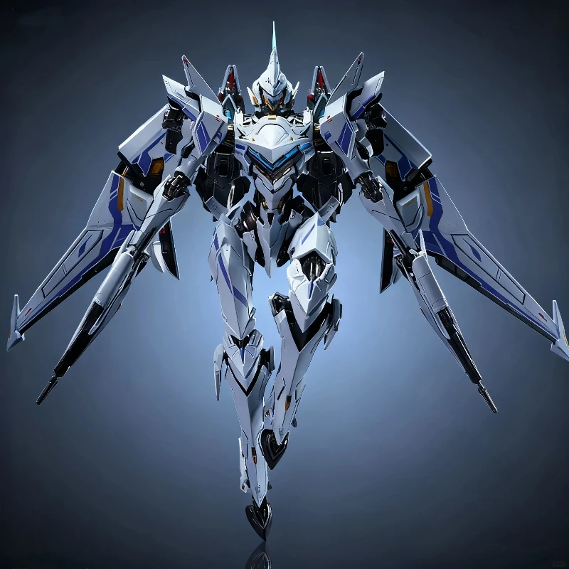 

MOSHOU Mecha Break 1/64 UBP-R02T Falcon Full Metal Action Figures Transforming Mecha Model Toy With Base Desktop Decor Boy Gift