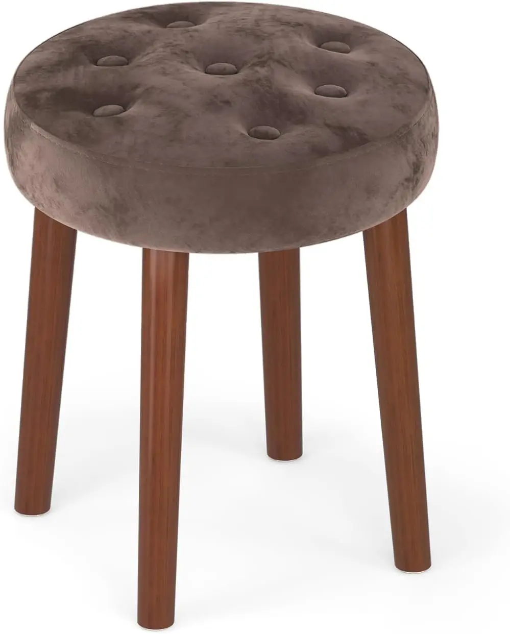 

Vanity Stool, Round Makeup Vanity Stool Side Table, Vanity Chair Ottoman Rest Footstool Footrest Stool With Sturdy Wooden Legs