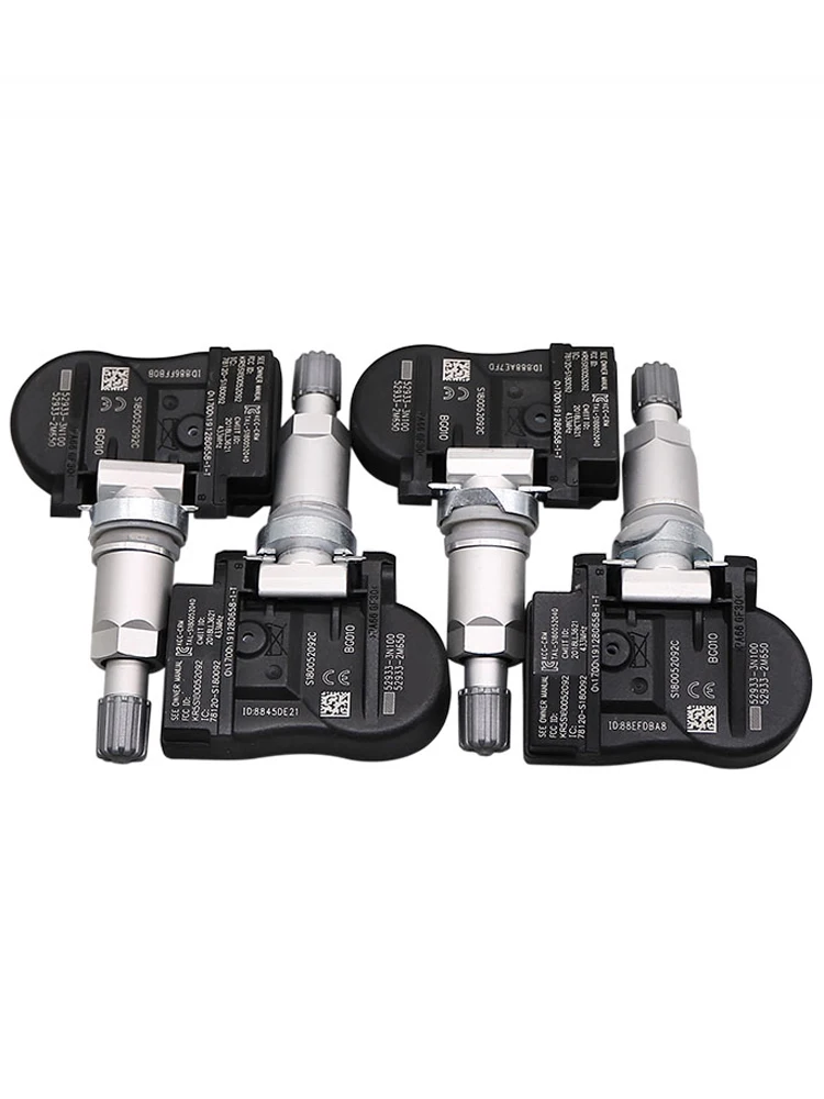 52933-3N100 52933-2M650 TPMS 433MHZ Do Kia Ceed [JD] Venga [YN] 2012-2018 Hyundai Ix55 [EN] Czujnik Ciśnienia w Oponach 4 SZT. — 2