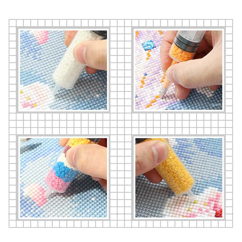 New Style 1/3/5/10pcs 5D Diamond Painting Accessories Syringe Point Drill Pen Kits Moasic Full Round Square Embroidery Tools