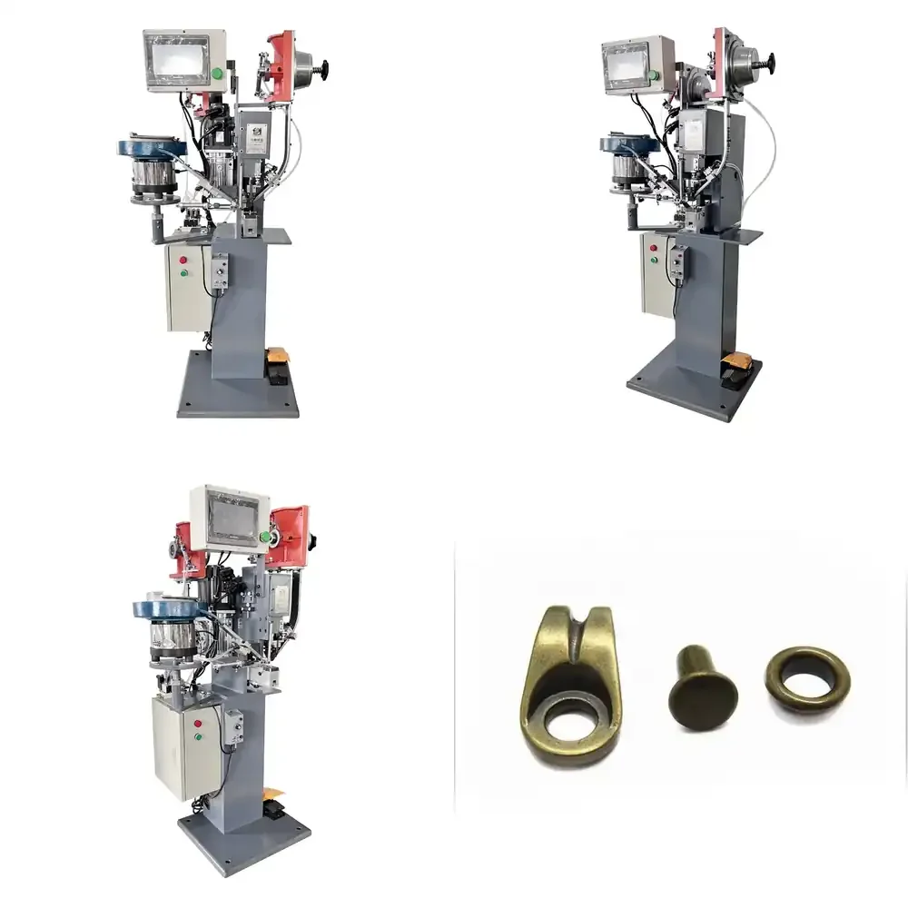 One Automatic Hook Button Fastening Machine for Safety Shoes