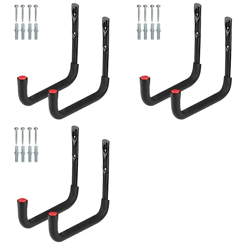 

【FAVORITE!】6X Kayak Racks Heavy Duty Wall Mounted Kayak Storage Hooks Kayak Storage Hangers For Canoe Kayak Garage Paddle Board