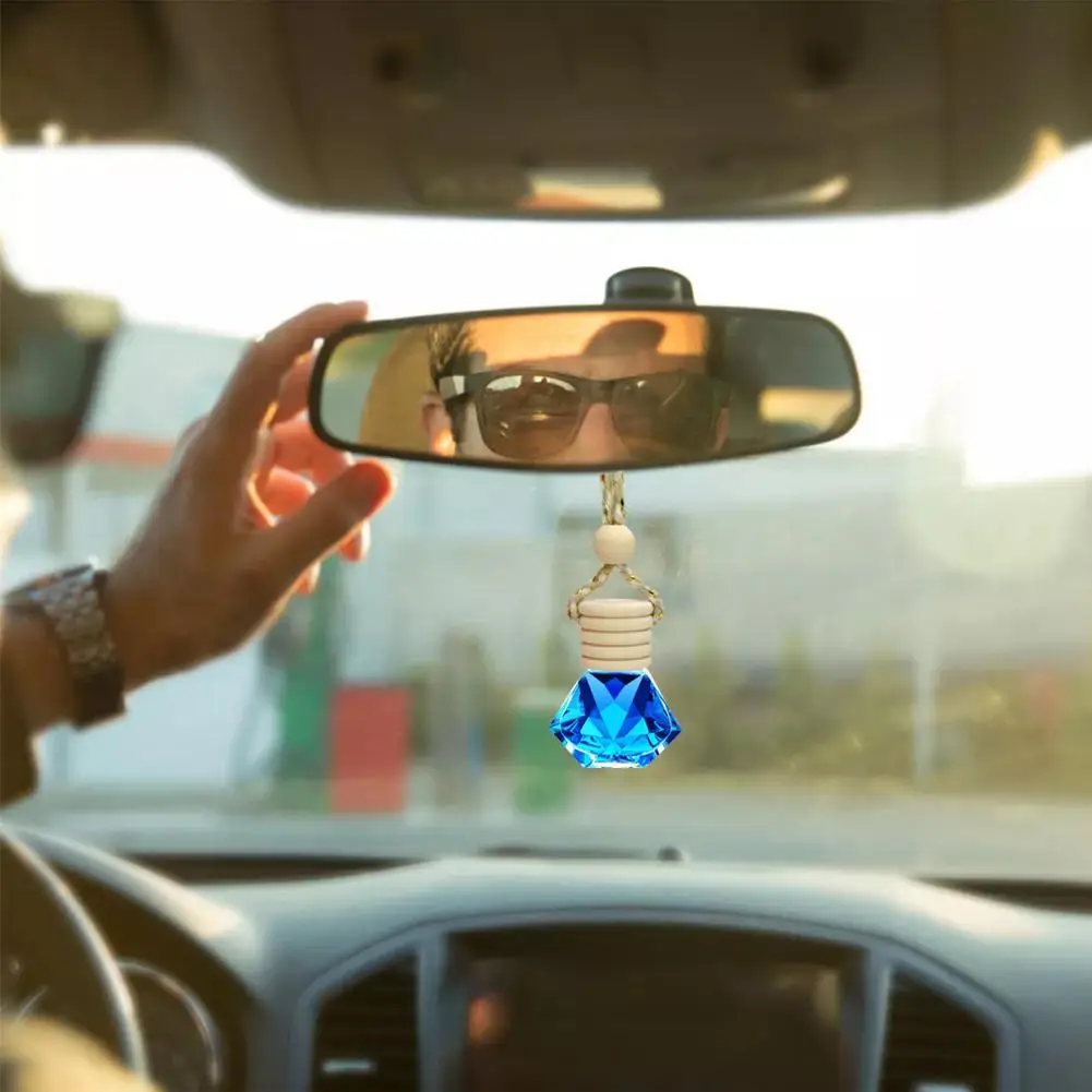 7ml Car Hanging Bottles Perfume Aromatherapy Refillable Sapper Diffuser Oil Fragrance Vehicle Freshener Air Bottle Auto Pen F1W9