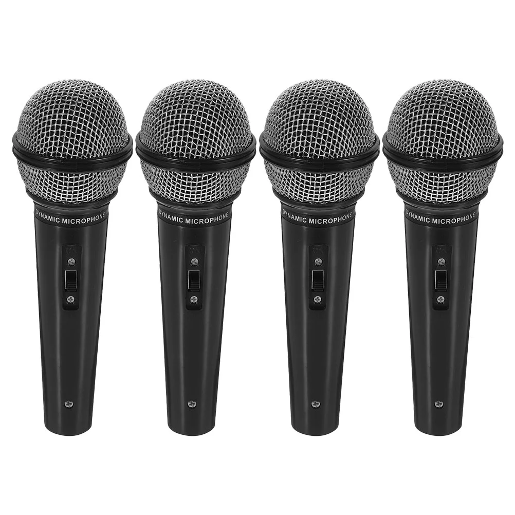 4 Pcs Inflatable Simulation Microphone Child Mini Karaoke Plastic Interesting Kids