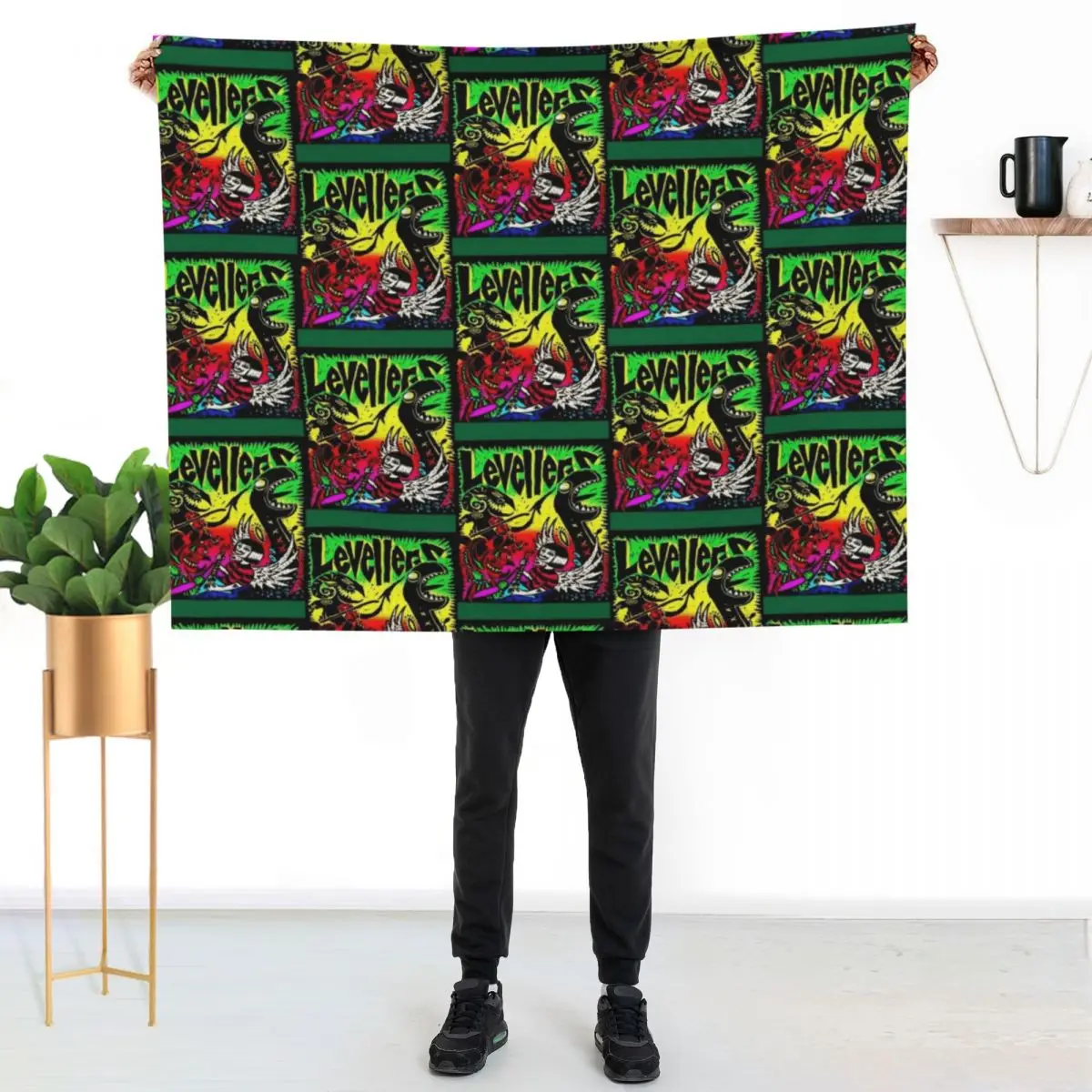 levelling the land levellers Throw Blanket for sofa Weighted Multi-Purpose blankets ands Luxury manga Blankets