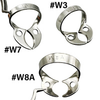 Dental Rubber Dam Clamps Stainless Steel Endodontic Restorative Barrier Clips Holder Sheets W8A W3 W7 Dentistry Material