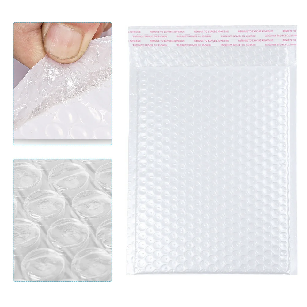 50Pcs Premium Bubble Mailers Pearlized Surface Tear Resistant Padded Envelopes for Fragile Items Clothing Accessories Self