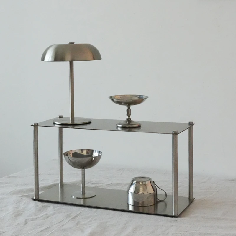 

Стеллаж для хранения из нержавеющей стали 304, многоуровневый настольный органайзер для кухни, ванной комнаты, полка, современный компактный держатель для кофейных чашек