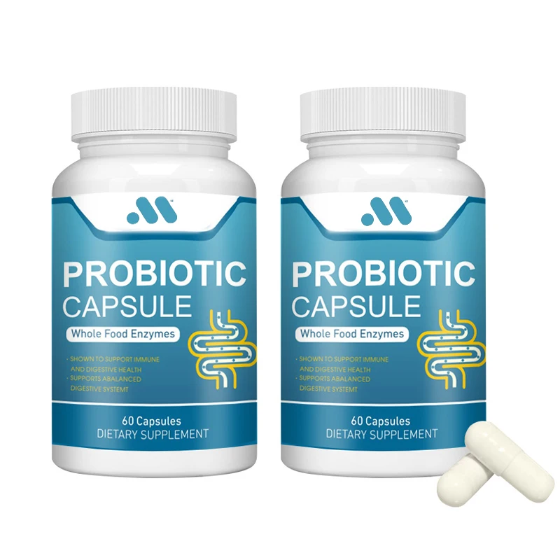 

Mix 60 capsules of eight probiotics to restore the balance of beneficial bacteria, relieve diarrhea and bloating