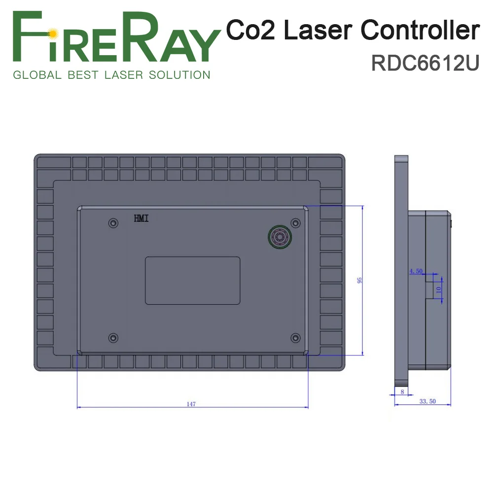 

FireRay Ruida RDC6612U Dual Coordinate System Four Head Mutual Shift Co2 Laser Controller for Laser Engraving Machine