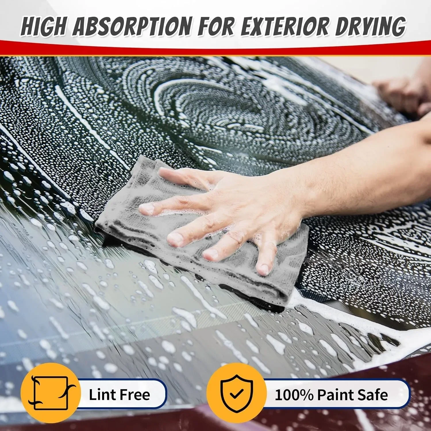 Auto Microfiber Rags Car Cleaning Cloths Professional Detailing Car Drying Microfiber Towels Car Wash Towel For Absorbent Cleani