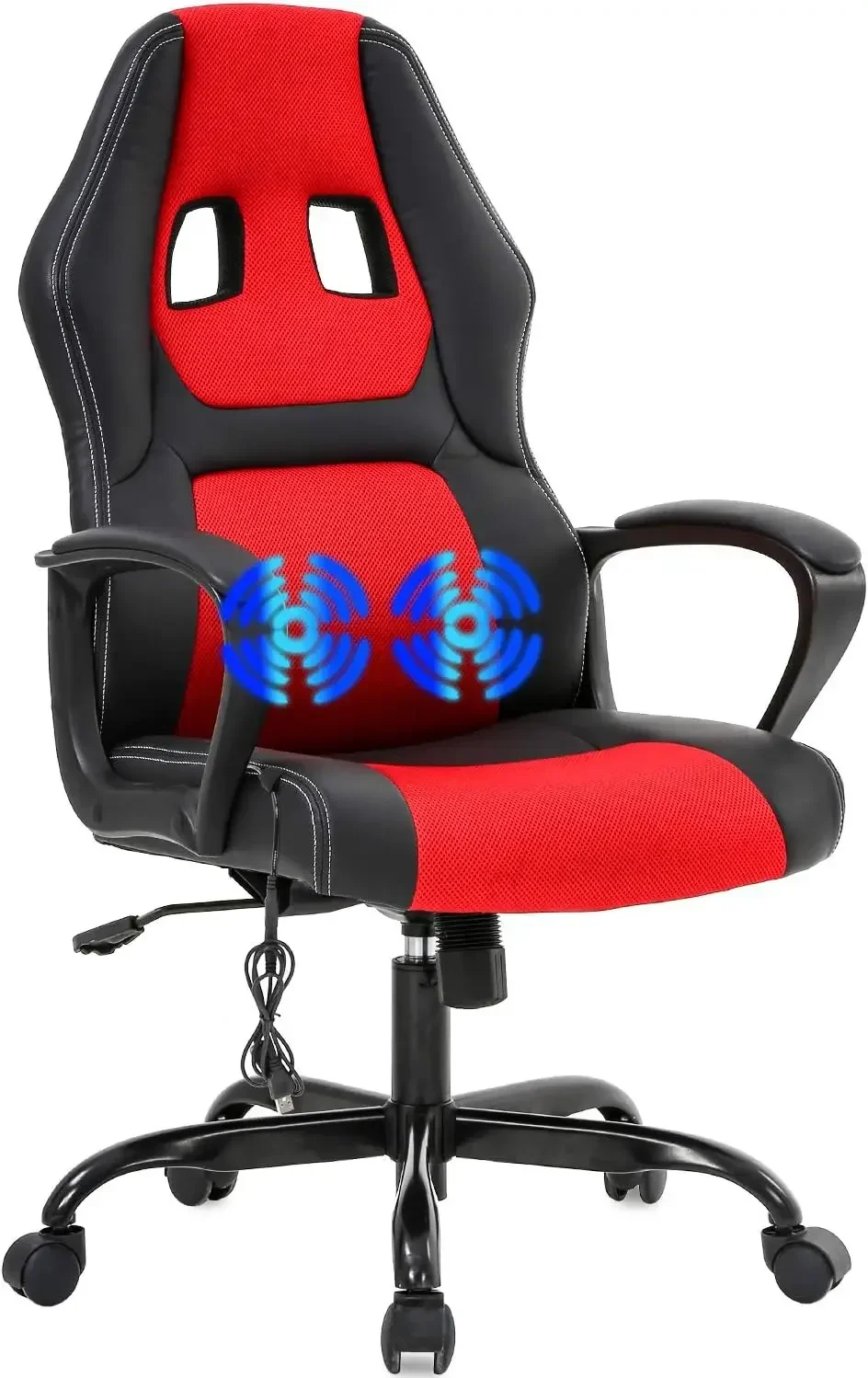 

Furniture suppliesGaming Chair Ergonomic Office Chair Racing Desk Chair Massage PU Leather Adjustable with Lumbar Support