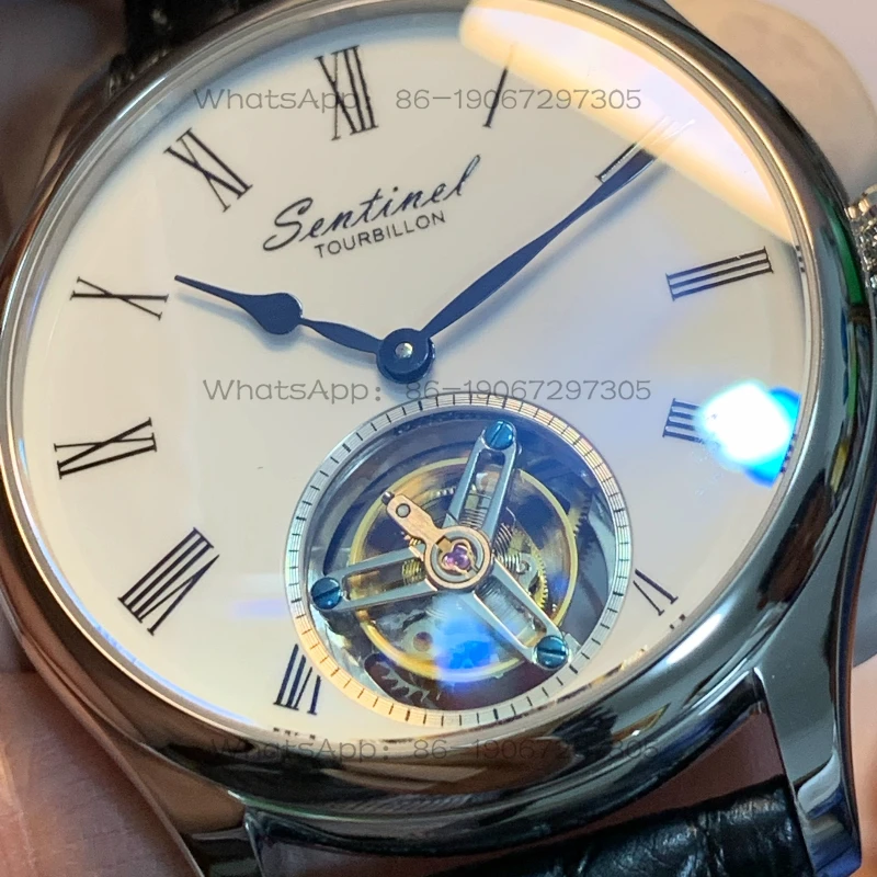 

ST8240 Tourbillon No Card Degree Movement Watch! American Alligator Belt Watch, Waterproof Watch