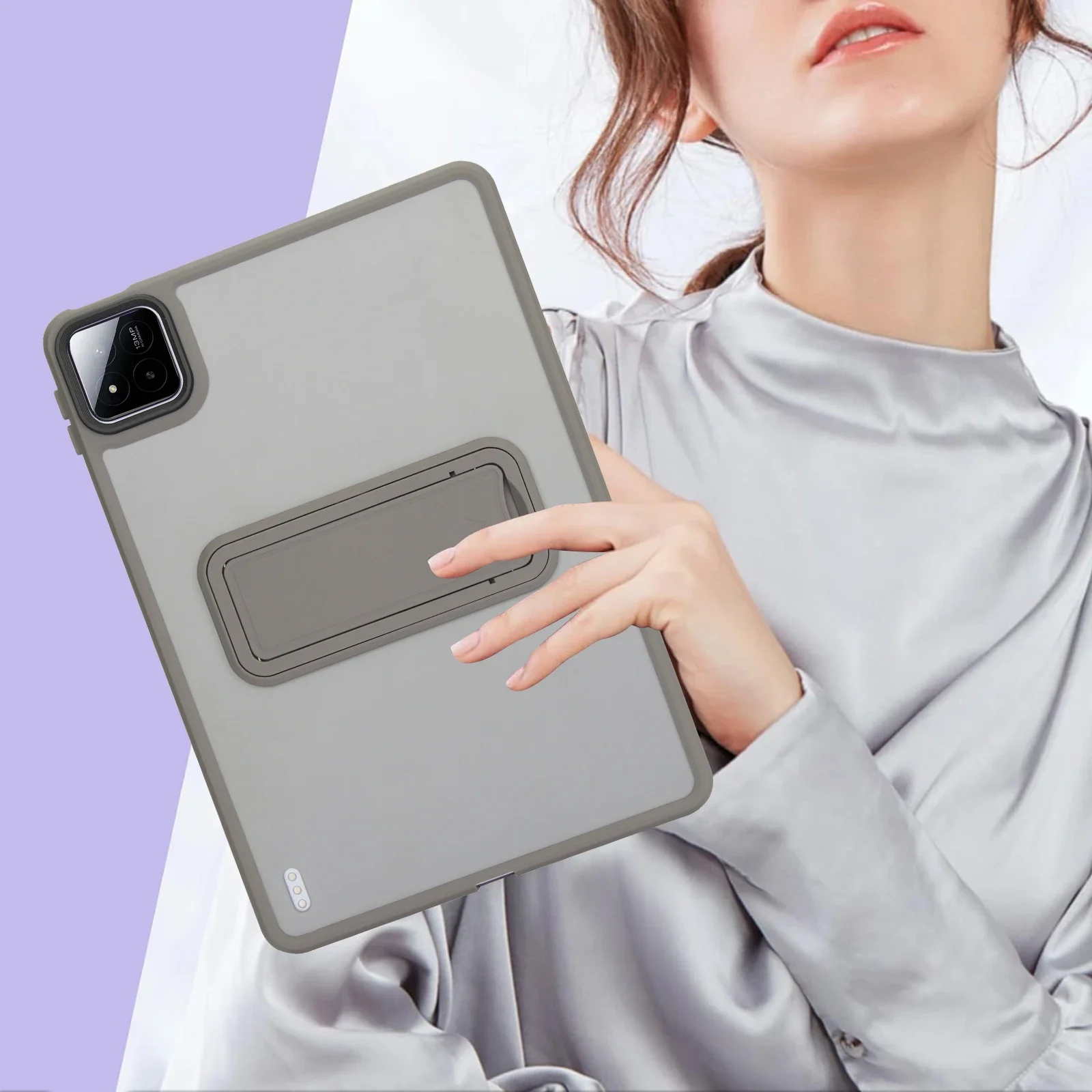 Przezroczyste etui z podstawką do tabletów Xiaomi MI Pad 8 7 6 5 Pro 6S 7S oraz Redmi K Pad Pro SE 11 8.7 12.1, matowe etui z funkcją stojaka. — zdjęcie produktu 4