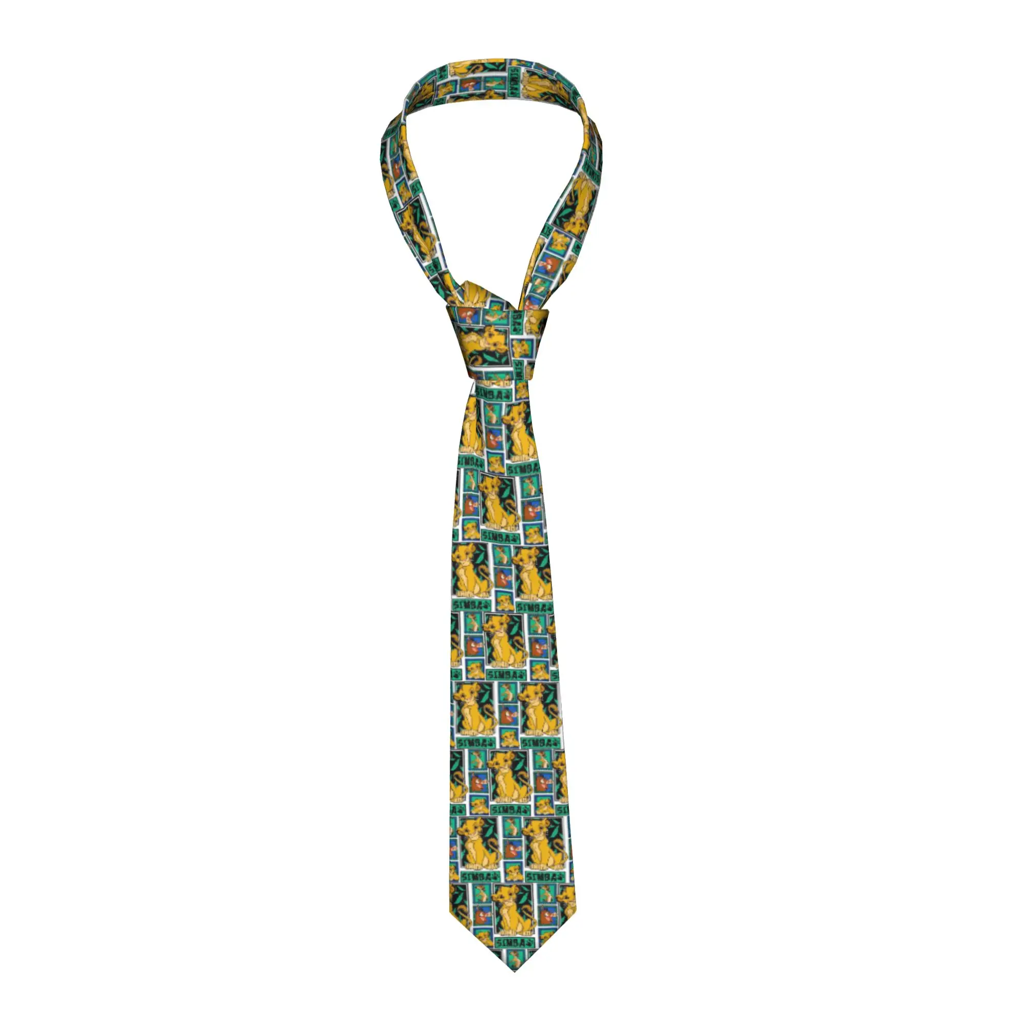 Fashion Anime The Lion King  Tie for Business Personalized Men Cartoon  Necktie