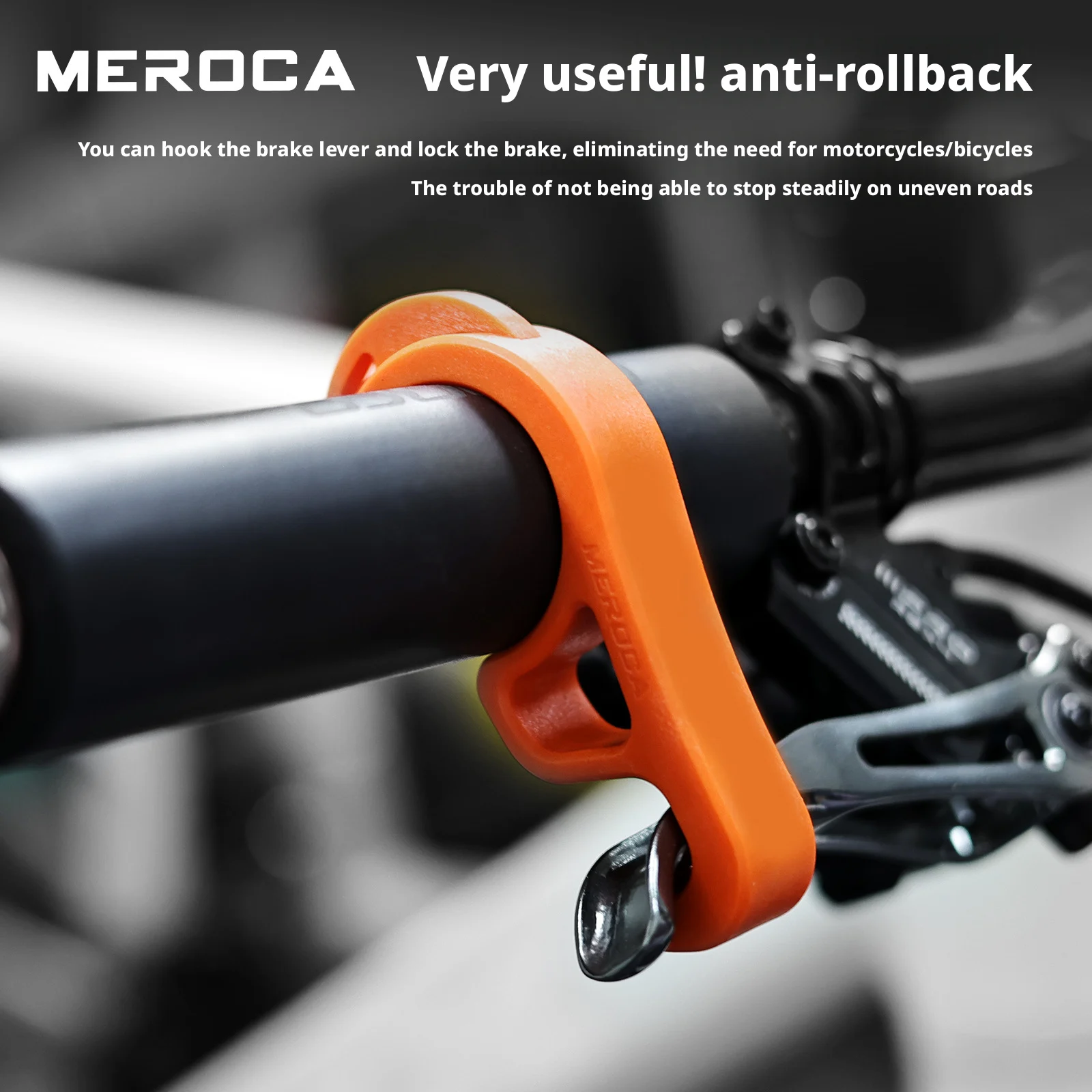 MEROCA Parking Brake Lock Hook Motorcycle Universal Brake Hook Parking Safety Lock Bicycle Ramp Parking Lock For Honda KTM Yamah