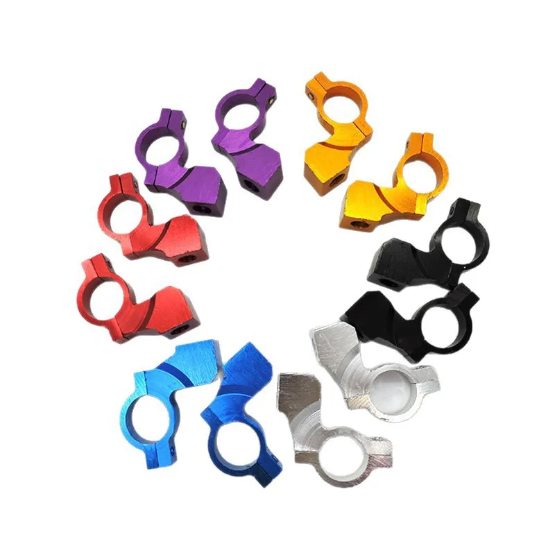 Multi-color CNC Aluminum Mirror Adapter Base 22mm Bar Clamp M10 Mirror Mount For Motorcycle Bicycle E-bike Offroad ATV Parts