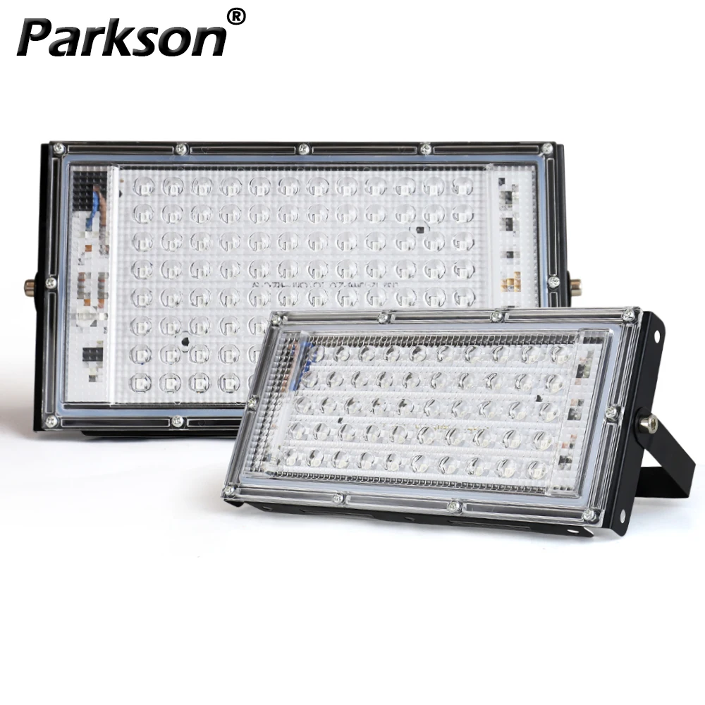 Flood Light LED Spotlight 50/96/144LEDs Foco Reflector LED Ceiling Spot Light Exterior Dowm Outdoor Lighting Floodlight AC 220V