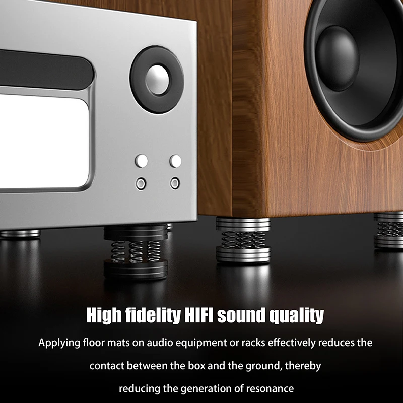 Heißer Verkauf: 1 Stück HiFi-Dämpfungspads aus Aluminiumlegierung mit Federdämpfung für Audio-CDs, HiFi-Verstärker, Lautsprecher und Plattenspieler