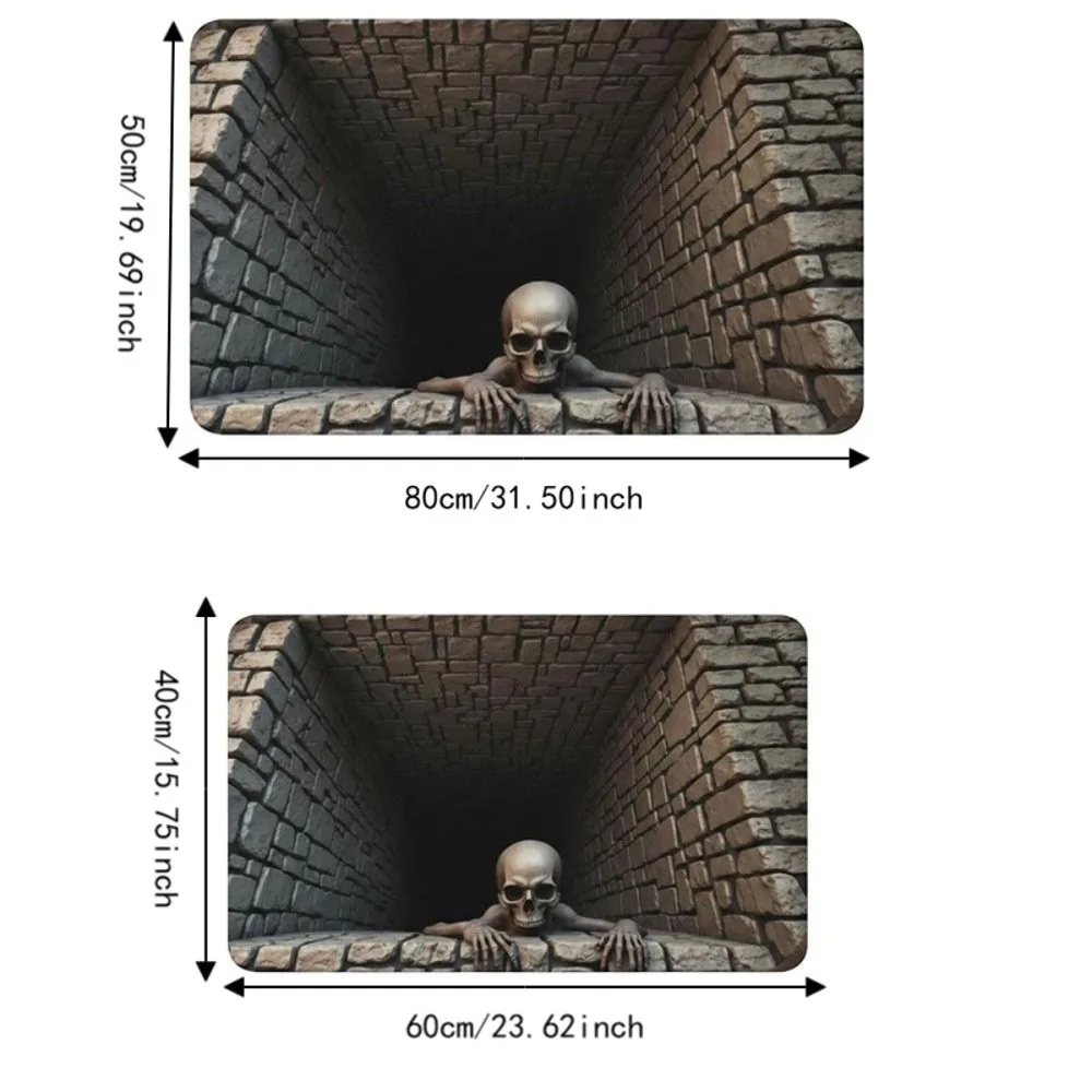 3D illusion Halloween rug size chart 40x60 cm and 50x80 cm
