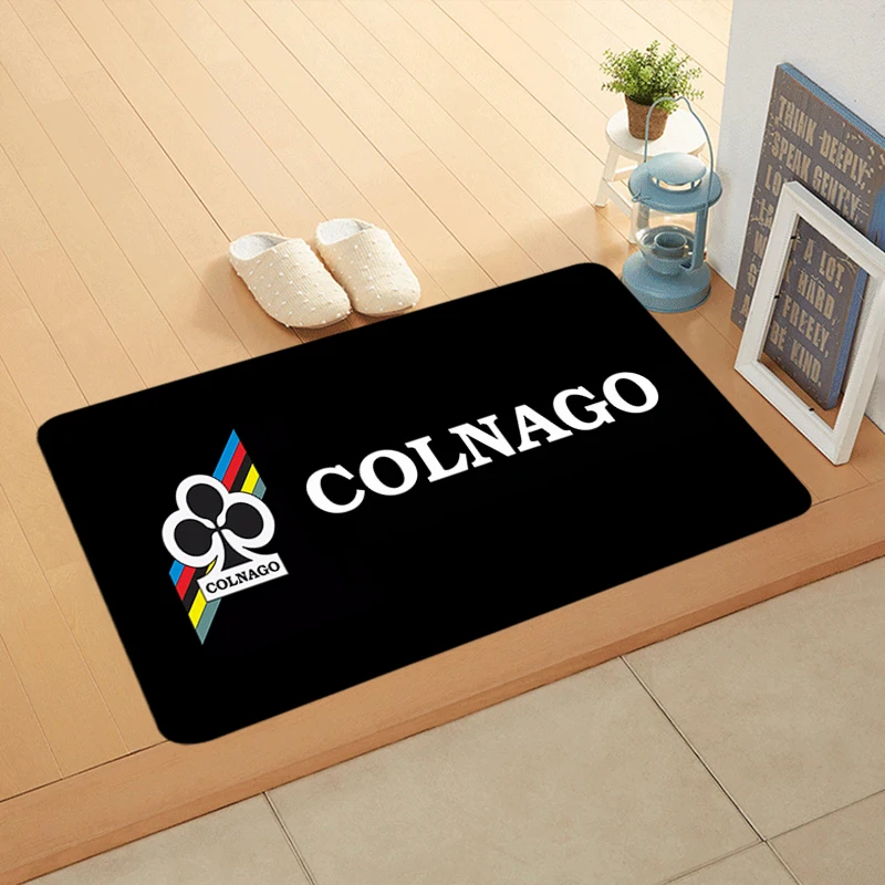 Entrance Doormat Balcony Rugs Bicycle Living Room Carpet C-Colnagos Foot Mats Bath Rug Floor Mat Ideal Gift Non-slip House Decor