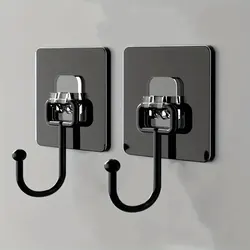 10/1Pcs Strong Self Adhesive Hooks Punch-free Door Wall Hangers Hook for Kitchen Bathroom Home Towel Bags Storage Hanging Holder