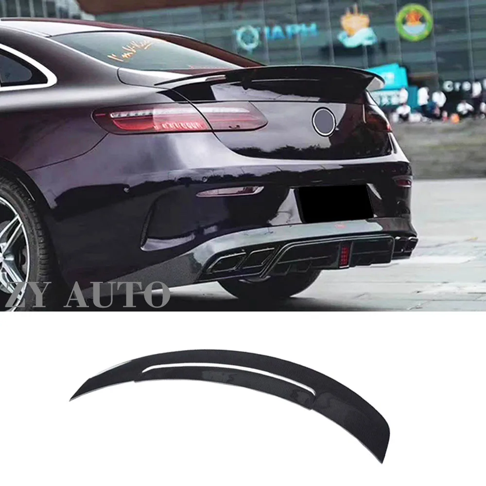 For Mercedes-Benz E-Class W238 2017-2019 Carbon Fiber Rear Trunk Spoiler  2 Door Coupe Car Exterior Modification Accessories