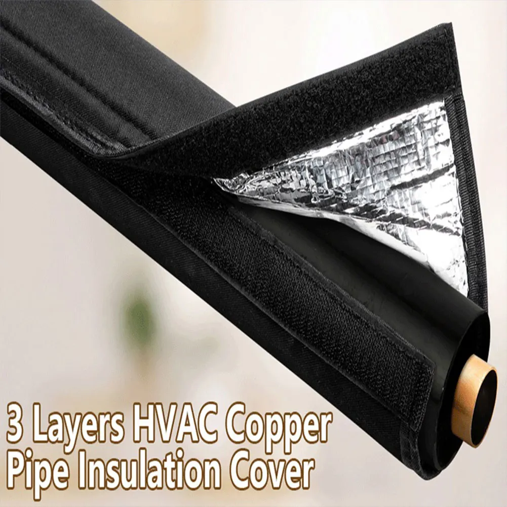 Imagen 6: Cubierta Aislante para Mangueras de Aire Acondicionado, 3 Capas, Protector de Tuberías de Cobre para HVAC