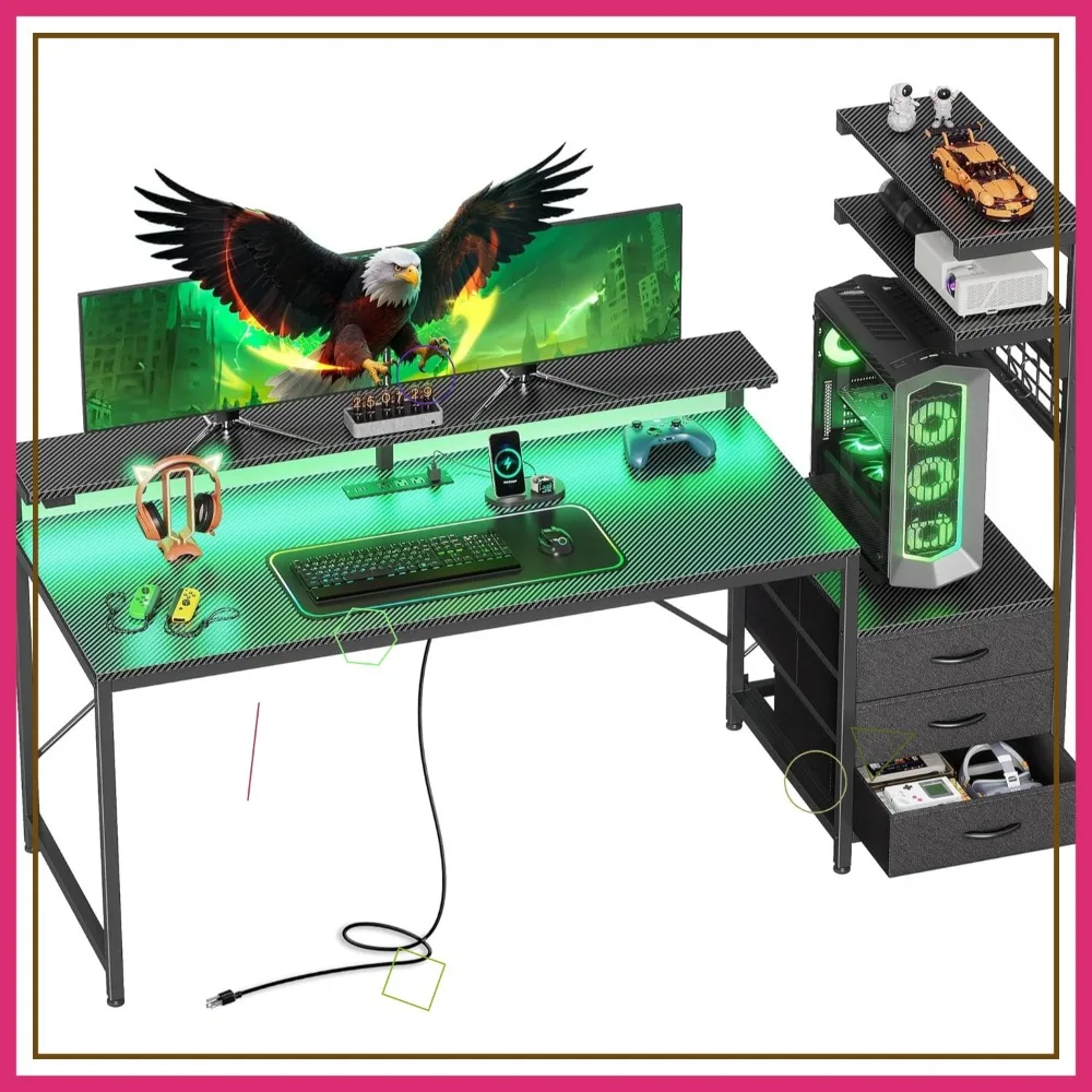 61.7" Gaming Desk W…