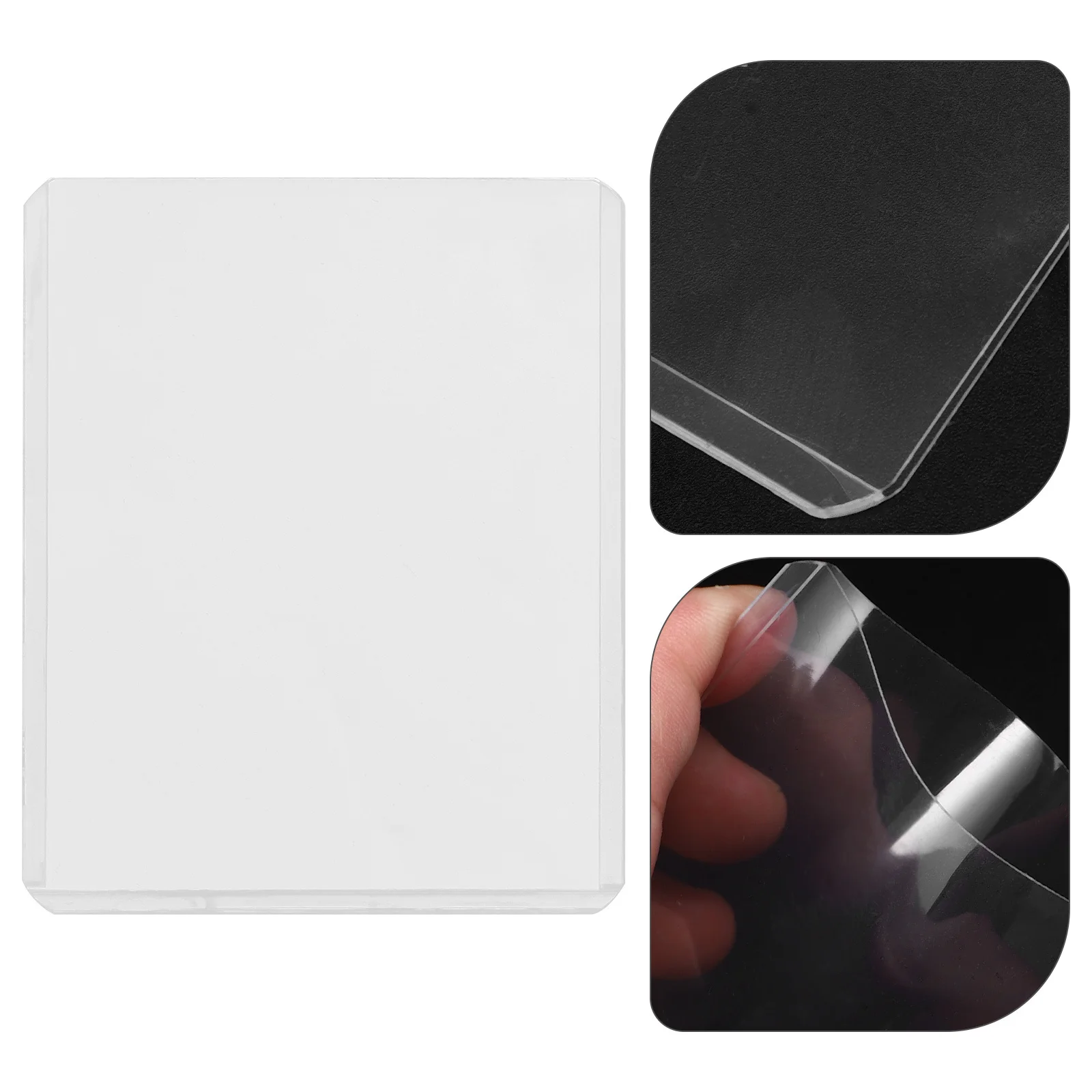 25Pcs Plastic Card Sleeves Clear Hard Game Card Holders Wear Resistant Protector for Trading Playing Cards Organizer Case