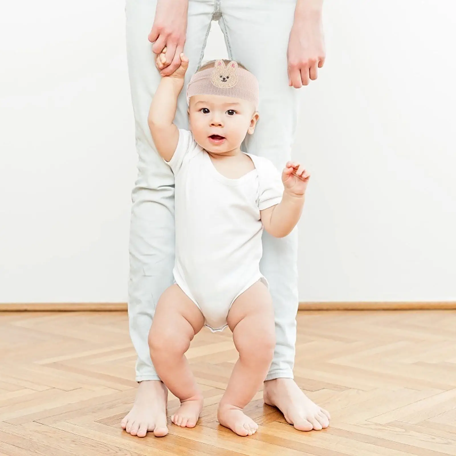 

Повязка на голову для девочек, милая эластичная повязка для младенцев, удобная дышащая повязка с узлом для волос новорожденных и малышей