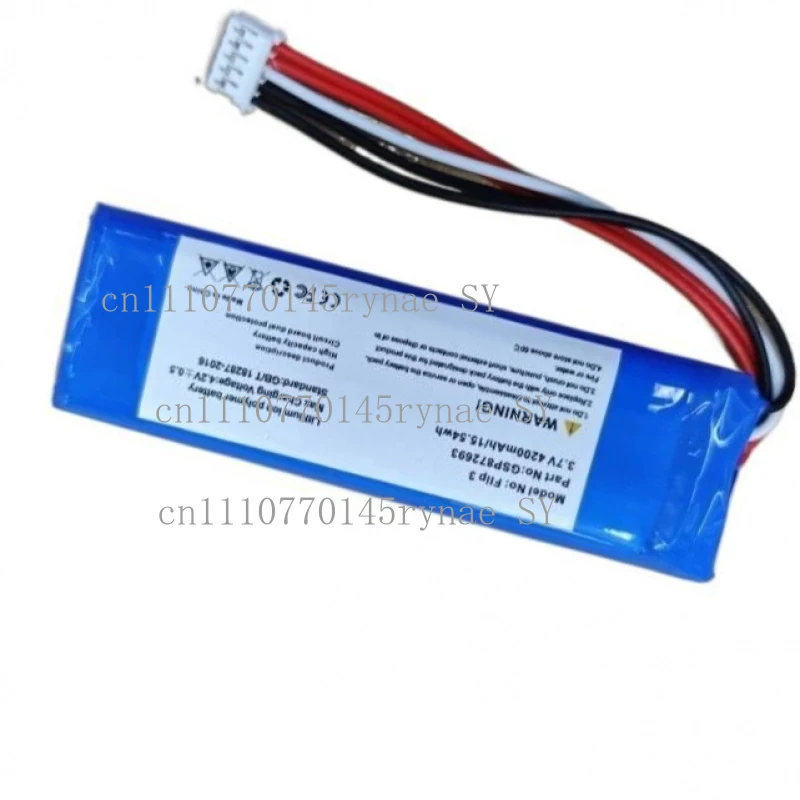 For JBL Flip 4 Flip 4 Special Edition Wireless Speaker Battery GSP872693 01 3.7V 3000mAh Replacement Battery
