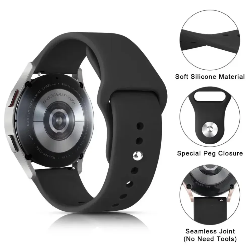 18/20/22mm Sports Silicone watchband for Huawei Watch 5 GT7-6-5 Pro 46/42/41mm Adjustable Watchband for Huawei Watch GT Runner 2