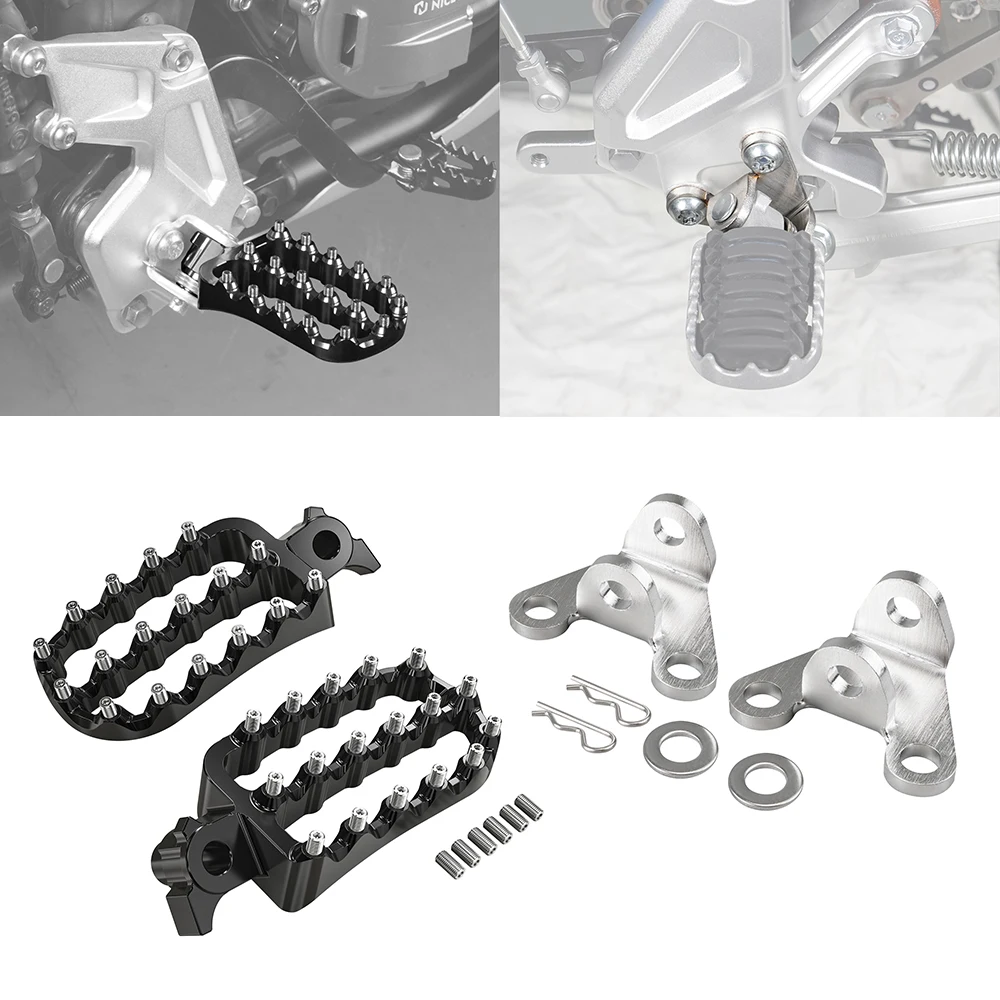 

NiceCNC For Yamaha Tenere 700 XTZ700 T700 2019-2024 20MM Lowering Bracket Enlarged Footrest Footpeg For Tenere 700 World Raid