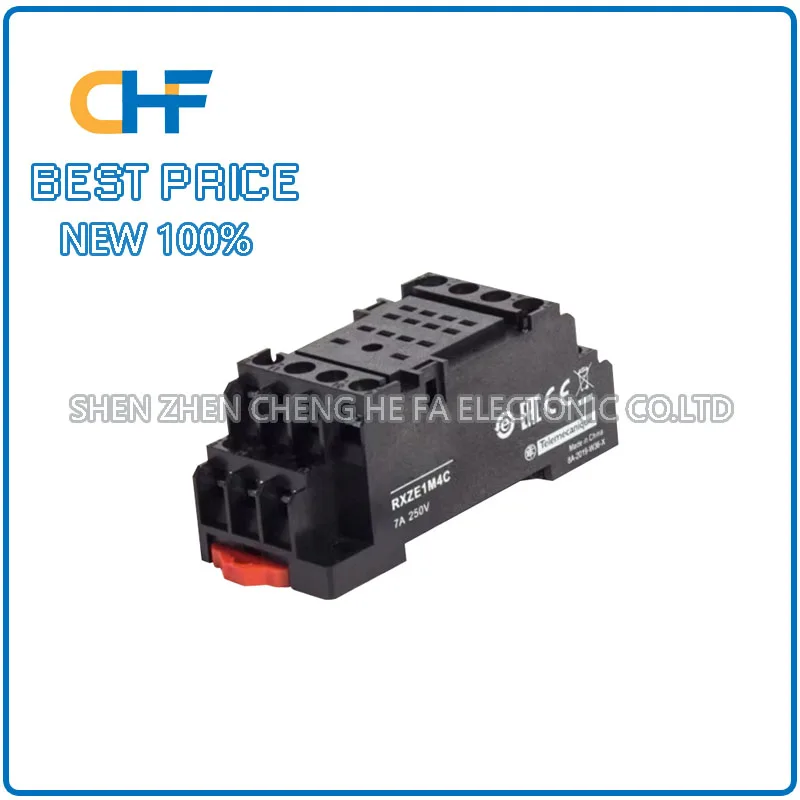 RXZE1M4C four open four close four pair contact economical base Schneider small relay base brand new original stock