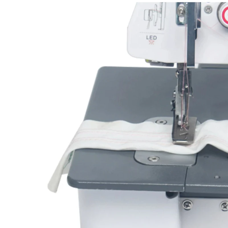 MRS-323 Three-thread Double Needle Interlock Sewing Machine Household Small Commercial Edge Locking Machine Oversewing Electric