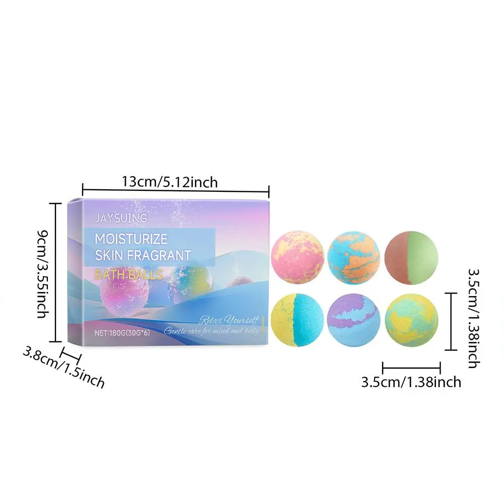 عيد الميلاد حمام قنابل كرات الاستحمام مجموعة هدايا غير مزعجة ترطيب فقاعة كرات الاستحمام قنابل الاستحمام الطبيعية للأطفال