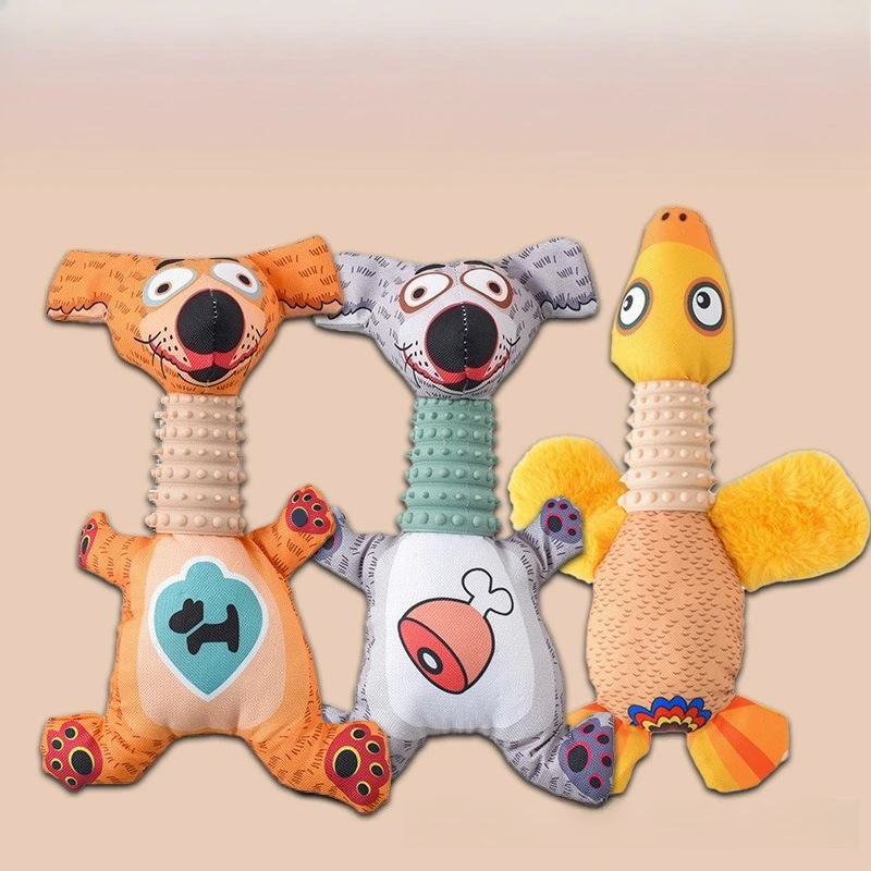 

1 piece of pet Oxford cloth toy squeezing toy that emits sound, is resistant to biting and grinding teeth, relieves boredom, and