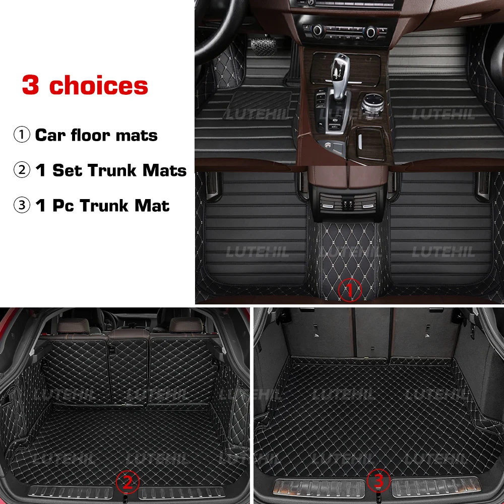 Car Floor Mats For Honda Accord MK6 1997-2003 02 01 00 Trunk mat Cargo Liner Protection Carpet Custom Floor Liners Accessories
