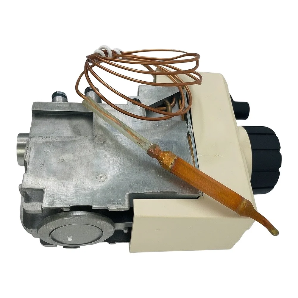 Model 630 Gas Valve Thermostatic 40-90°C For Deep Fryer, Flameout Protection Piezoelectric Ignition Accessory