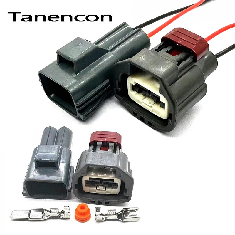 2 Pin Car Water Tank Electronic Fan Controller Plug Car Booster Pump Plug Vacuum Pump Connector 7283-5596-10 7282-5596-10