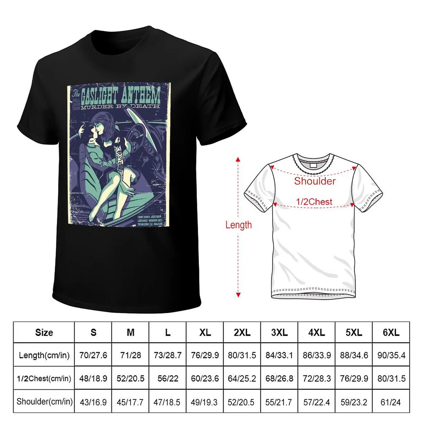 The Gaslight Anthem Their Seats T-Shirt mens graphic t shirts T-Shirt
