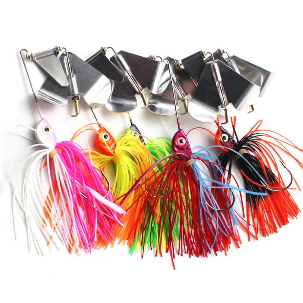 Swim Jigs Kits Fishing Lure Silicone Wire Bait Skirts Casting Jig Sharp Hook Spinners Spinnerbait Metal Trout Spoon Bass Pike