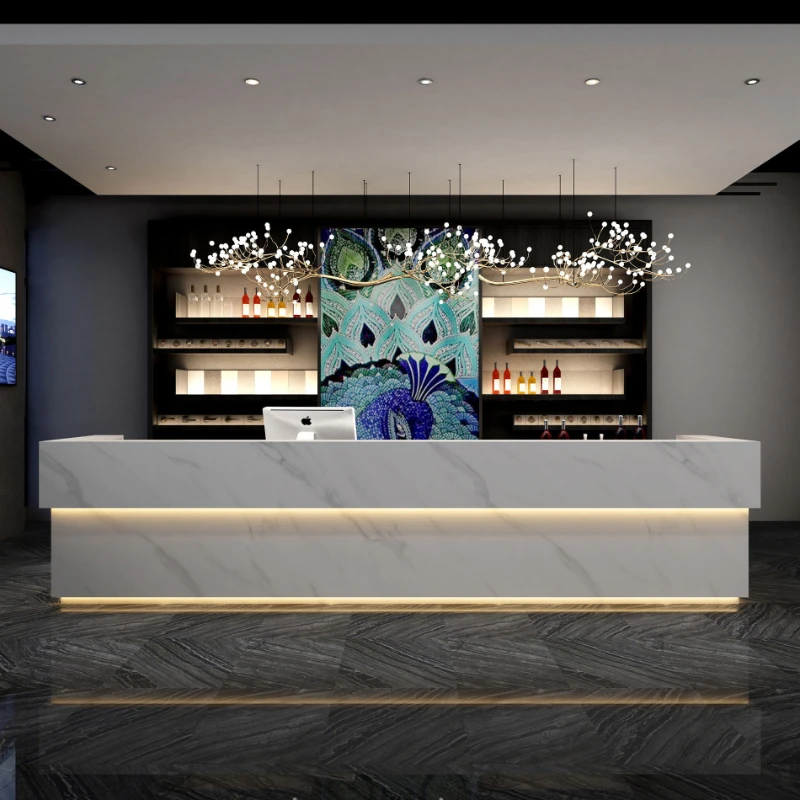 

Retro industrial-style Reception Desks bars restaurants Reception Desks pot restaurants gyms Office Furniture receptie ZY40JDT