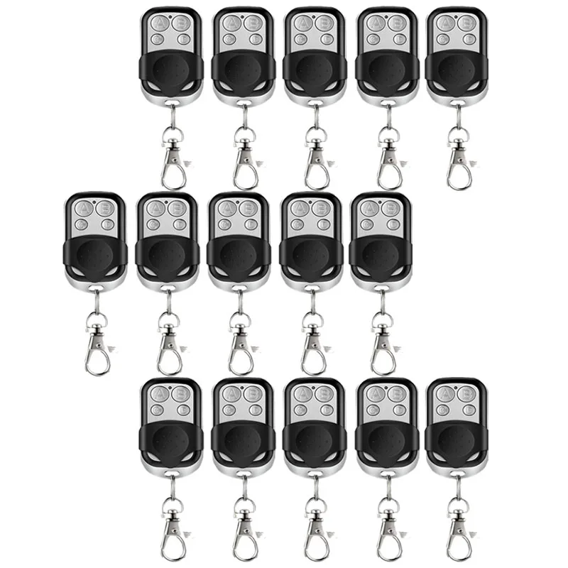 1-15pcs Cloning Duplicator Key Fob A Distance Remote Control 433MHZ Clone Fixed Learning Code Rolling Code For Gate Garage Door