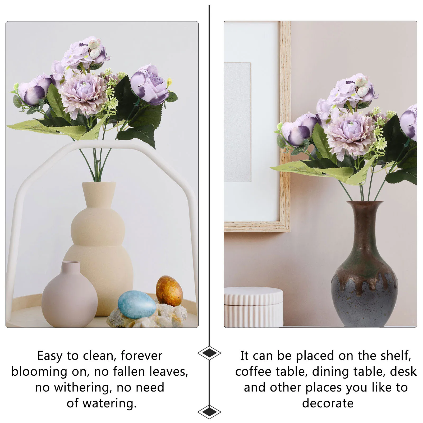 

Artificial Flower Bouquet Fake Berry Decor for Home Party Photography Faux Flower Simulated Floral