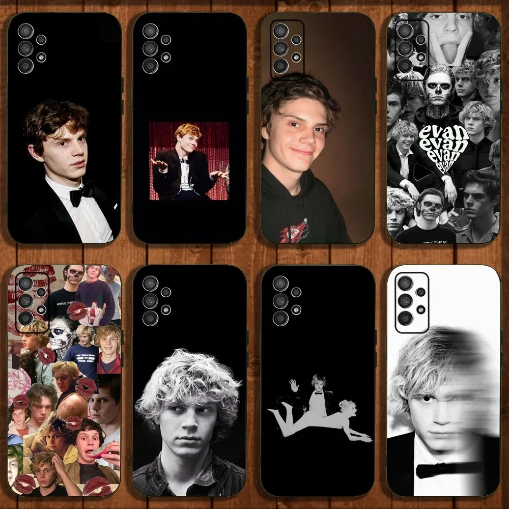 Actor E-Evan P-Peters Phone Case For Samsung Galaxy A13,A21s,A22,A31,A32,A52,A53,A71,A80,A91 Soft Black Cover