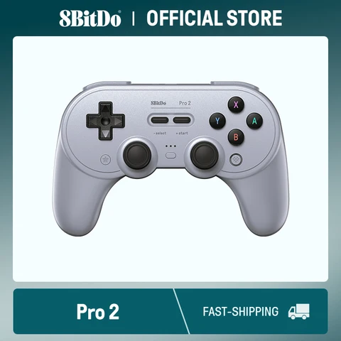 8BitDo New Pro 2 Bluetooth-геймпад с джойстиком с эффектом Холла для коммутатора 2,1, ПК, MacOS, Android, Steam Deck и Raspberry Pi — внешний вид товара